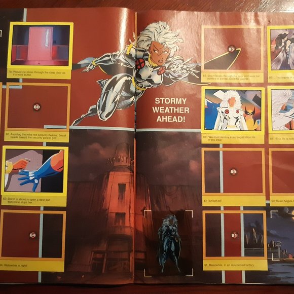 X Men Sticker Activity Book 1993 - Picture 7 of 12